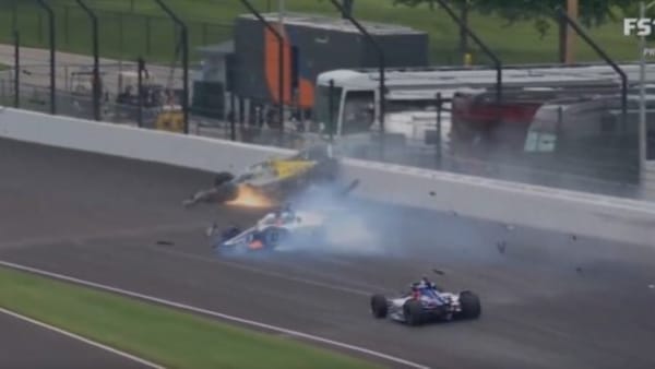 Grande spavento per Rossi ad Indianapolis: la botta violenta e la corsa in ospedale