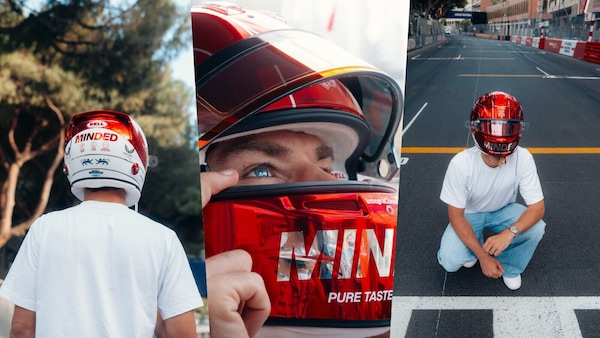 Da bere con gli occhi: il casco-lattina di Gasly per Monte Carlo