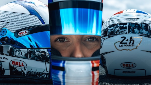 Doriane Pin torna bambina a Le Mans con un casco speciale