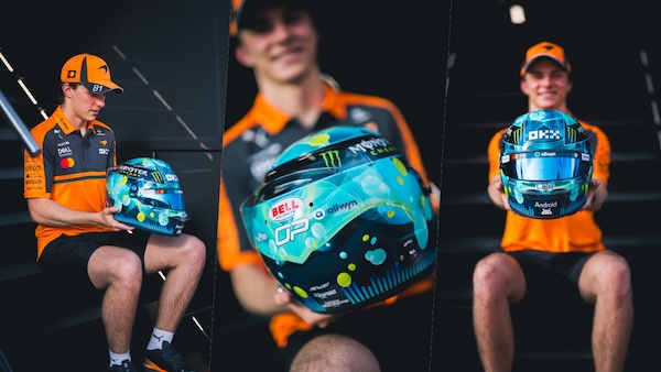 Nuovo look per Piastri: ecco il casco per il GP d'Austria