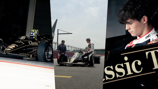 L'emozione di Bearman al volante della Lotus di Senna