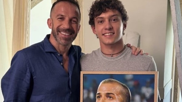 Del Piero e Kimi Antonelli, un poster che vale un passaggio di testimone