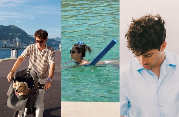 Leclerc, il weekend senza F1 con Leo e Alexandra