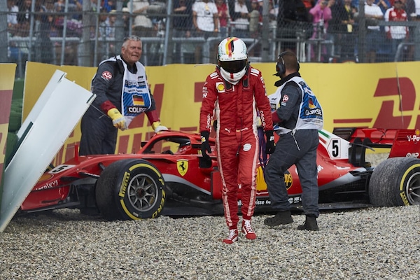 La gara più buia di Sebastian Vettel
