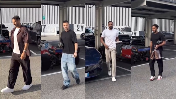 Cosa ci fa una Ferrari F1 nel parcheggio della Juventus?