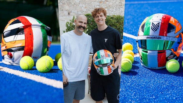 F1, omaggio speciale a Jannik Sinner: un casco su misura