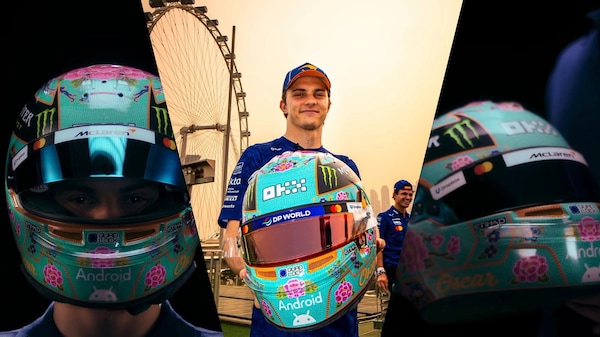 Oscar Piastri: il casco speciale per Singapore